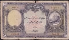 1.Emisyon 10 Lira Seri 15 002046 Temiz