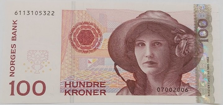 Norveç 100 Kroner 2006 Çil Pick 49c