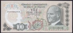 6.EMİSYON 3.TERTİP 100 LİRA J07 016968 ÇÇT ÇİLALTI