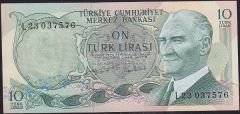 6.Emisyon 2.Tertip 10 Lira L23 037576 Çilaltı Çil