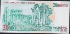 7.EMİSYON 20 000 000 LİRA F70 853689 ÇİL