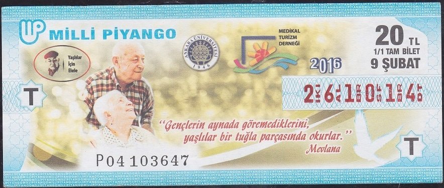 2016 9 Şubat Tam Bilet - T Serisi