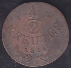 AVUSTURYA 1/ 2 KREUZER 1816 eski para alan dükkanlar