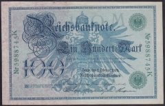 ALMANYA 100 MARK 1908 ÇÇT ÇİLALTI