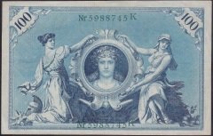 ALMANYA 100 MARK 1908 ÇÇT ÇİLALTI