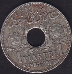 Suriye 1 Piastre 1935