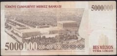 7.Emisyon 5 000 000 Lira E64 777180 Çok Temiz