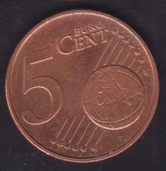 Avrupa 5 Euro Cent 2002 Avusturya