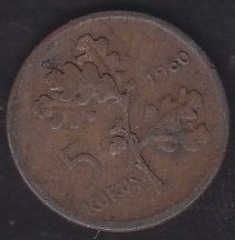 1960 YILI 5 KURUŞ