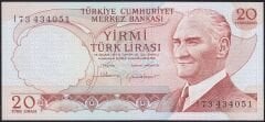6.Emisyon 4.Tertip 20 Lira I73 434051 Ççt Çilaltı