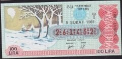 1981 9 Şubat Yarım Bilet - Y Serisi
