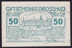 AVUSTURYA 50 HELLER NOTGELD 1920 ÇİL