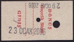 TCDD Adana-Mersin Tren Bileti 2006