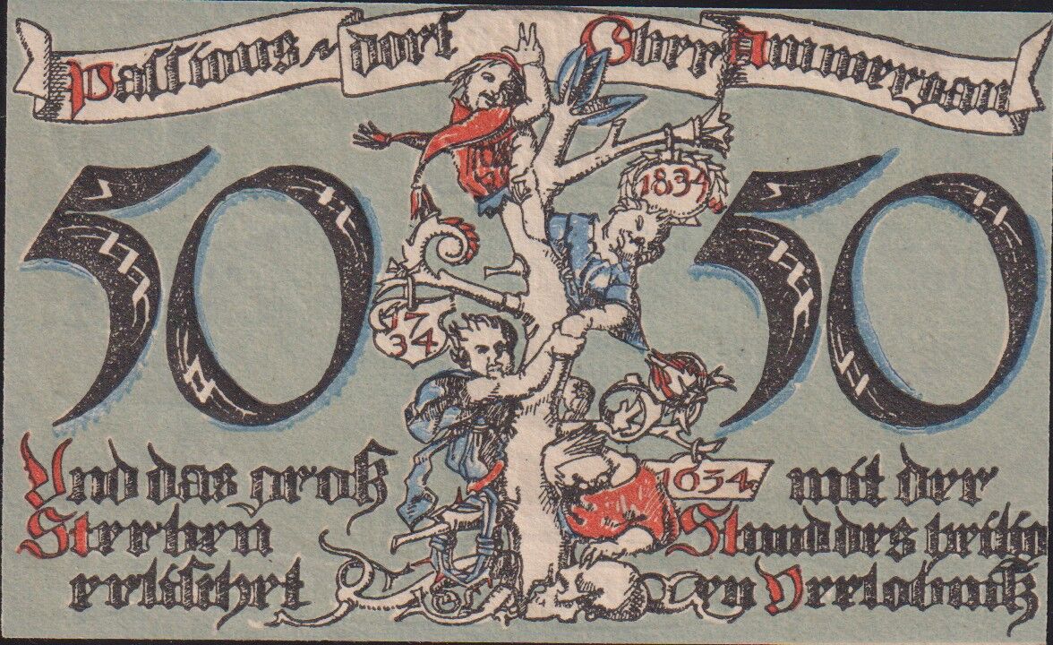 Almanya 50 Pfennig Notgeld 1921 Çil