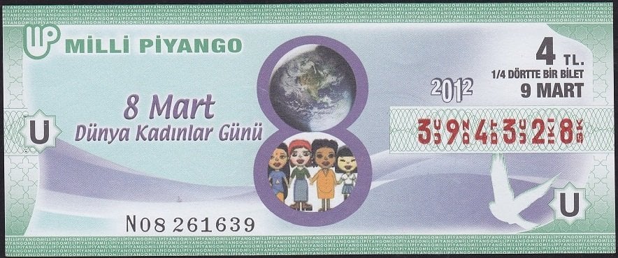 2012 9 Mart Çeyrek Bilet - U Serisi