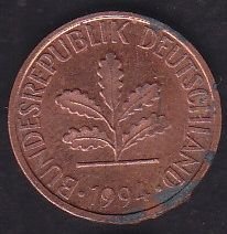 Almanya 1 Pfennig 1994 A