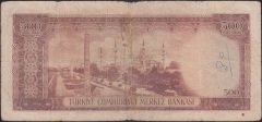 5.Emisyon 1.Tertip 500 Lira B3 04889 Temiz
