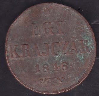 MACARİSTAN 1 KRAJCZAR 1848 eski para dükkanları