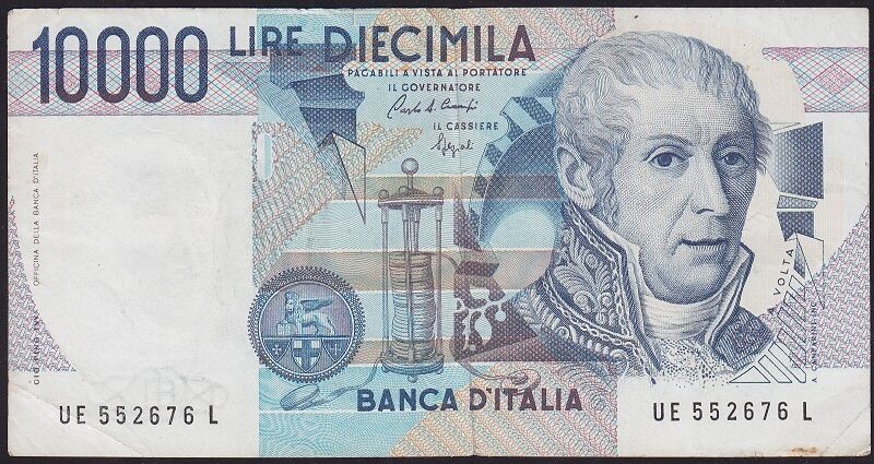 İtalya 10000 Lire 1984 Çok Temiz Pick 112b