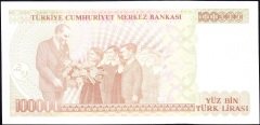 7.Emisyon 3.Tertip 100000 Lira G42 959179 Çil