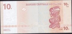 Kongo 10 Frank 2003 Çil Pick 93