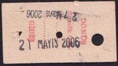 TCDD Adana-Mersin Tren Bileti 2006