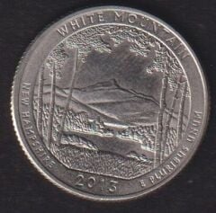 Amerika Çeyrek Dolar 2013 D Hatıra White Mountain Ulusal Orman Bölgesi