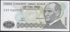 7.Emisyon 2.Tertip 10 Lira E57 745777 Çil