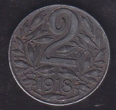 AVUSTURYA 2 HELLER 1918