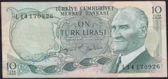 6.Emisyon 2.Tertip 10 Lira L14 170926 Çok Temiz+