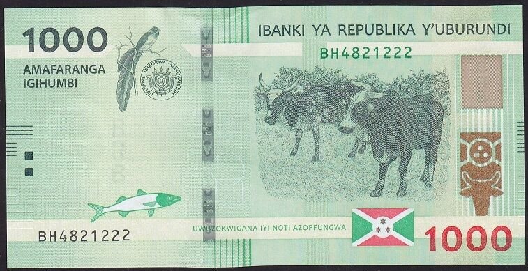 Burundi 1000 Frank 2023 Çil 222