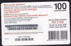 Turkcell Hazır Kart 100 Kontör 2009