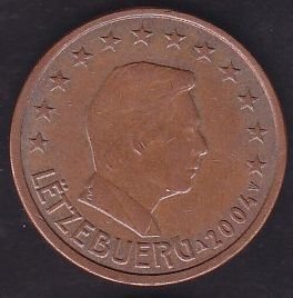 Avrupa 5 Euro Cent 2004 Lüksemburg