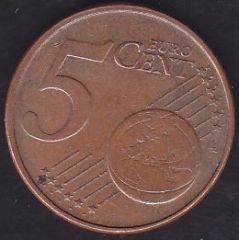 Avrupa 5 Euro Cent 2004 Lüksemburg