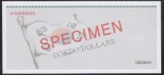DOKDO ( GÜNEY KORE) 100 DOLAR 2010 ÇİL SPECİMEN