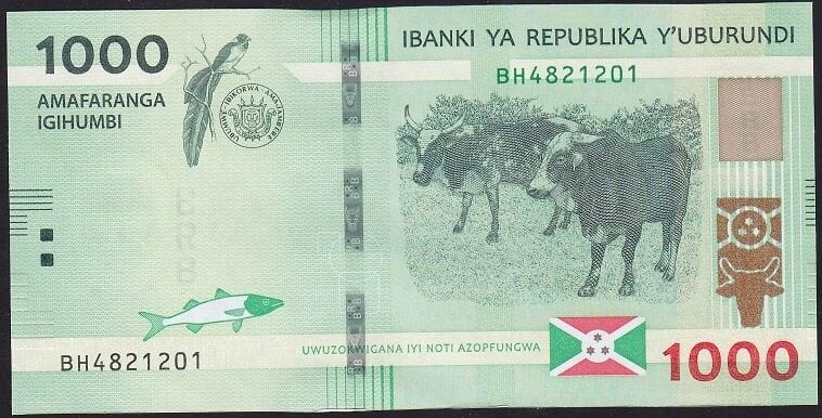 Burundi 1000 Frank 2023 Çil