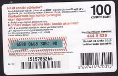 Turkcell Hazır Kart 100 Kontör 2010