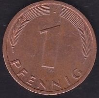 Almanya 1 Pfennig 1996 J