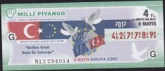 2012 9 Mayıs Çeyrek Bilet - G Serisi