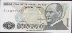 7.Emisyon 2.Tertip 10 Lira E54 021265 Çilaltı