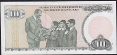7.Emisyon 2.Tertip 10 Lira E54 021265 Çilaltı
