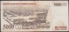7.Emisyon 5 000 000 Lira J03 157711 Çok Temiz
