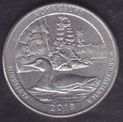 Amerika Çeyrek Dolar 2018 Hatıra Voyageurs Minnesota