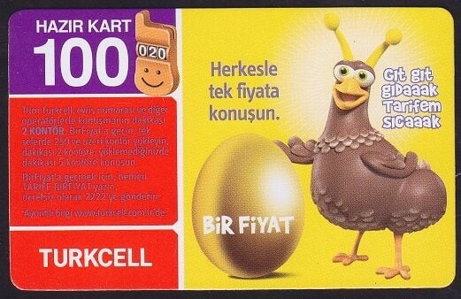 Turkcell Hazır Kart 100 Kontör 2010