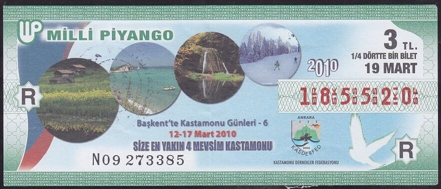 2010 19 Mart Çeyrek Bilet - R Serisi
