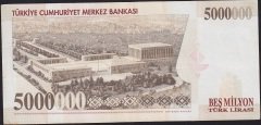 7.Emisyon 5 000 000 Lira I85 747624 Çok Temiz+