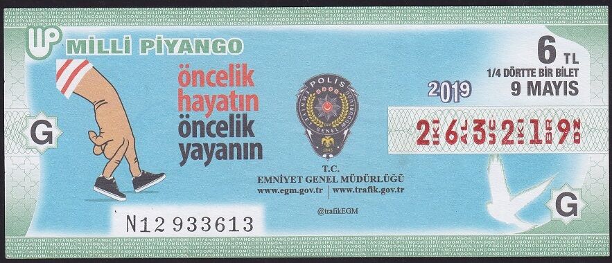 2019 9 Mayıs Çeyrek Bilet - G Serisi