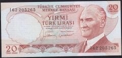 6.Emisyon 4.Tertip 20 Lira I62 205265 Çil