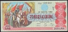 1982 29 Mayıs Yarım Bilet - Y Serisi