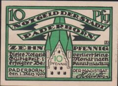 Almanya 10 Pfennig Notgeld 1920 Çil